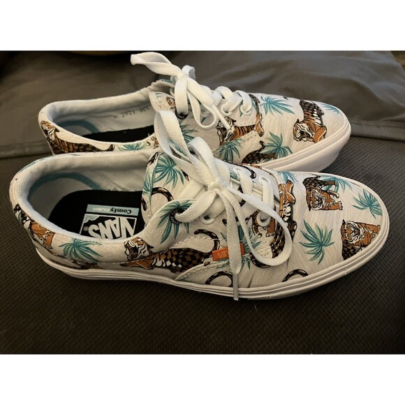 Vans X Project Cat Era Discovery Comfycush Tigers Shoes Womens 6.5 Jungle Cats - Picture 3 of 7